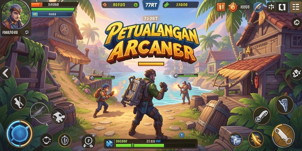 Gameplay seru 77RT dengan grafis menawan.