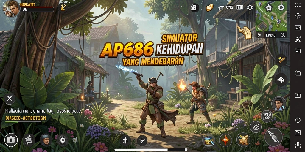 Tampilan gameplay menarik dari AP686 dengan grafis yang menawan.