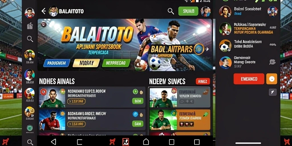 Screenshot utama BALAITOTO menampilkan gameplay taruhan olahraga yang menegangkan.