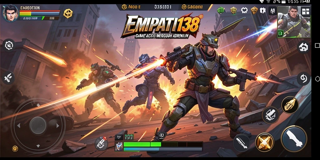 Tampilan seru dari gameplay Action dalam EMPATI138.