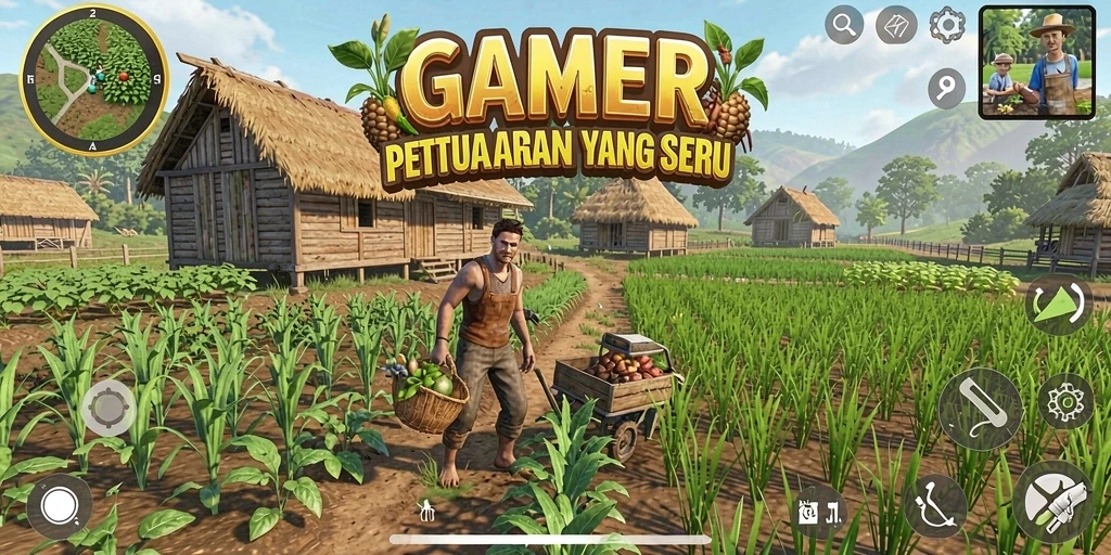 Gameplay seru dan menantang dalam dunia pertanian GAMERP.