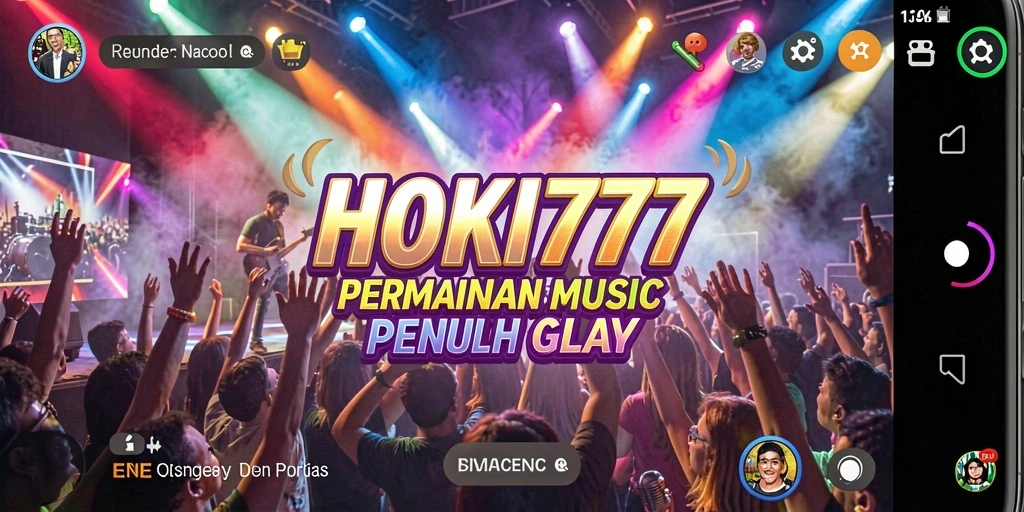 Tampilan menarik dari gameplay HOKI777 yang penuh musik.
