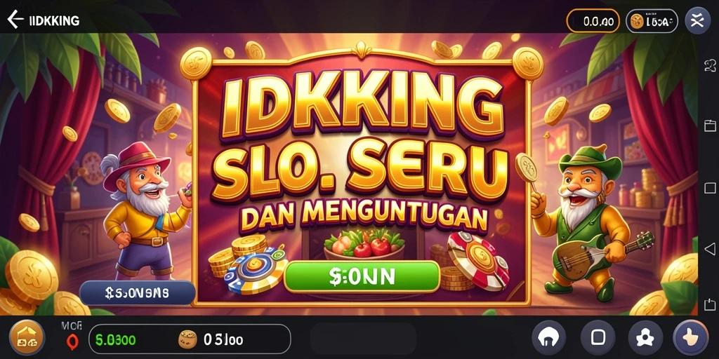 Tampilan gameplay slot IDRKING yang seru dan menarik.