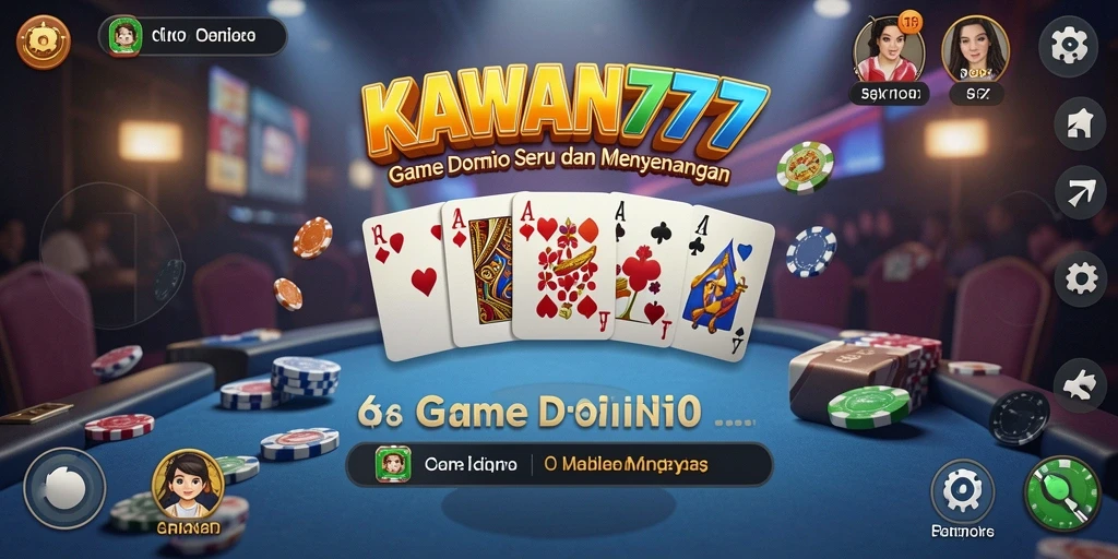 Tampilan menarik dari gameplay KAWAN777 yang penuh aksi Domino.