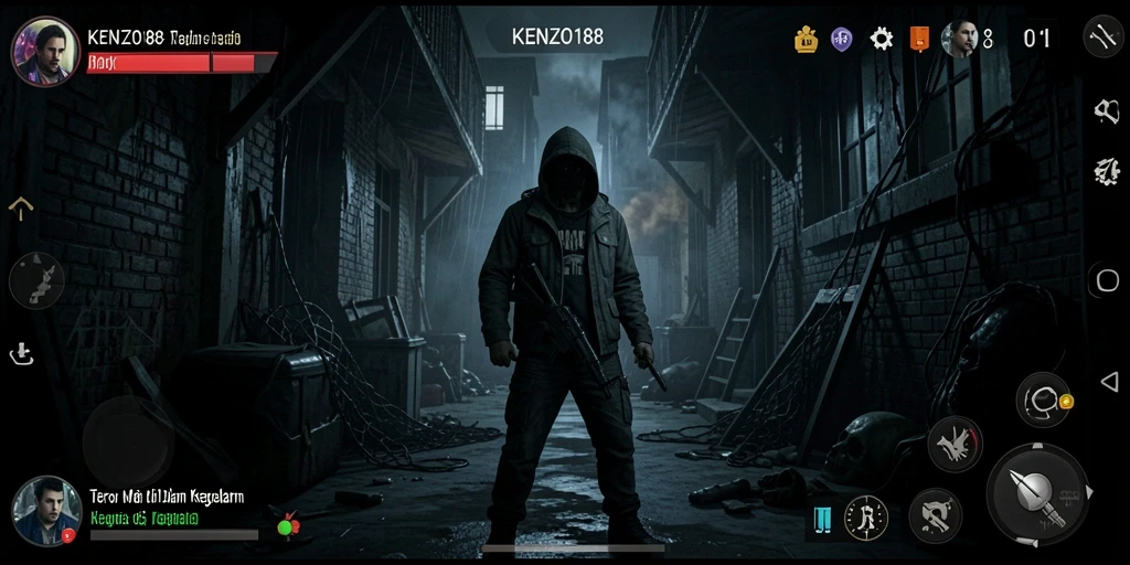 Gameplay seram di dalam kegelapan yang penuh teror.