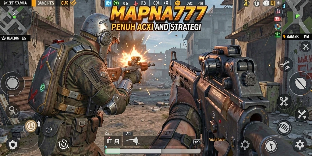 Screenshot menampilkan aksi intens dalam gameplay MAPNA777.