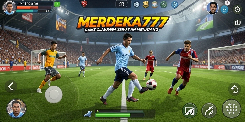 Tampilan gameplay seru dan kompetitif di MERDEKA777.