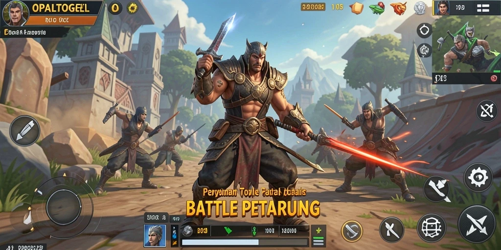 Tangkapan layar menampilkan aksi mendebarkan dalam permainan Battle Royale OPALTOGEL.