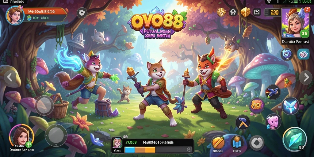 Tampilan gameplay OVO88 yang menakjubkan dan penuh petualangan.
