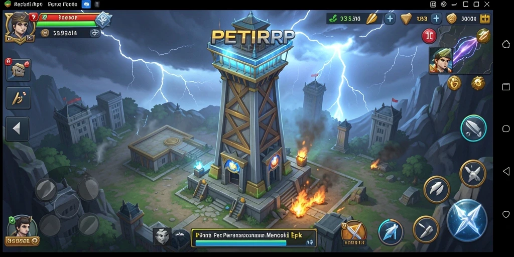 Gameplay Tower Defense yang mendebarkan di PETIRRP.
