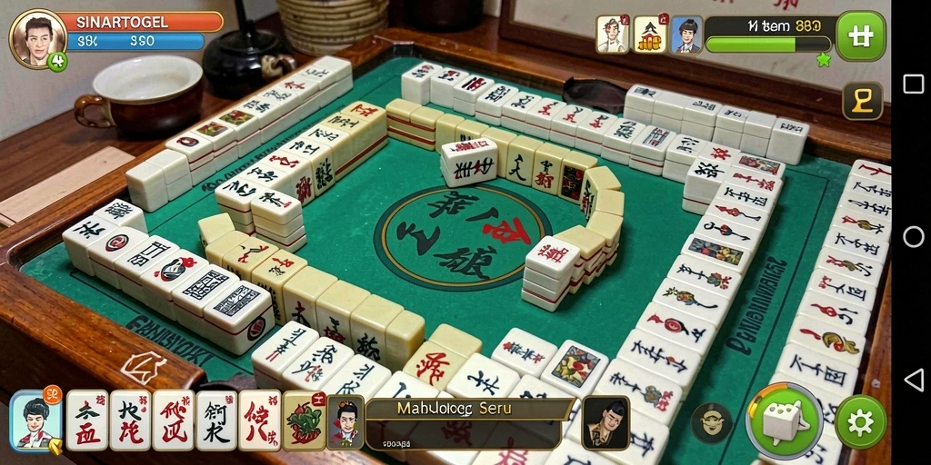 Tampilan menarik gameplay SINARTOGEL saat bermain Mahjong.