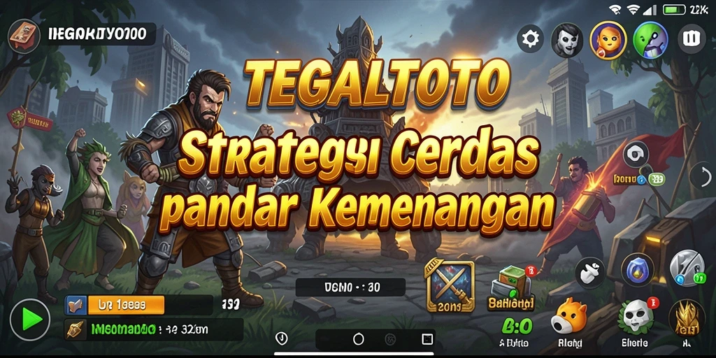 Screenshot gameplay TEGALTOTO yang menampilkan pertempuran strategis.